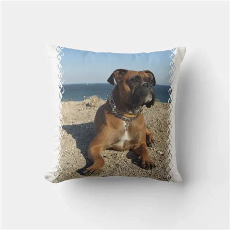 Cute Boxer Dog Pillow | Zazzle