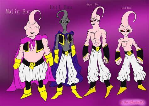 Dragon Ball Z: Majin Buu forms by davidshadow275 on DeviantArt