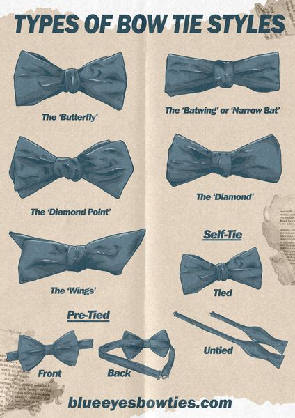 Types of Bow Tie Styles - Look Your Best for Any Occasion