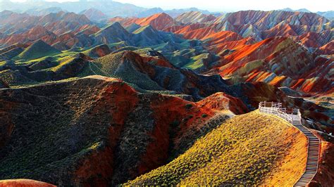 Zhangye Danxia Landform, China [1920x1080] : r/wallpaper