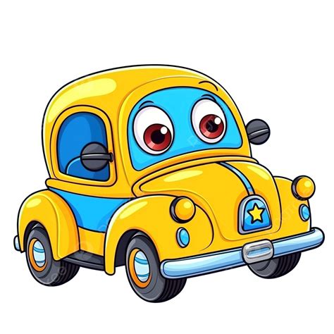 Cute Car Cartoon Illustration, Car Clipart, Cute Clipart, Cartoon Clipart PNG Transparent Image ...