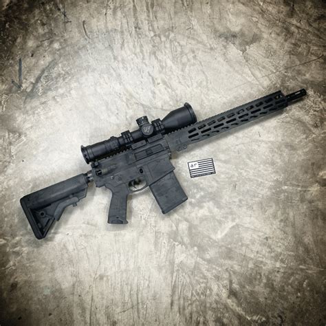 AR10 CUSTOM RIFLE 16" .308 W/DARK MULTICAM CERAKOTE