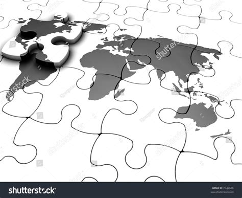 3d Render Jigsaw Puzzle World Map Stock Illustration 2949636 | Shutterstock