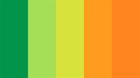 Bright Green And Orange Color Palette | Color palette bright, Orange color palettes, Orange ...