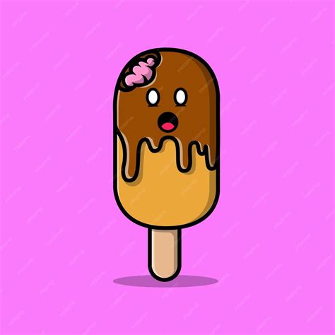 Premium Vector | Cute Ice Cream Zombie Cartoon Vector Icon Illustration