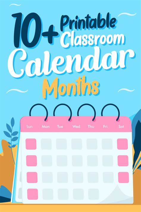 Classroom Calendar Months - 10 Free PDF Printables | Printablee