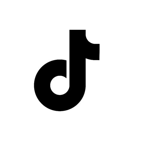 Tiktok Logo Black And White Transparent Background - IMAGESEE