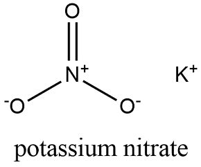 Potassium Nitrate Chemical Structure