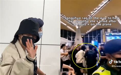 (Video) Song Ji Hyo Rushed To Help A Local Fan Who Fell Down At KLIA ...