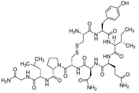 The representative structure of oxytocin. | Download Scientific Diagram