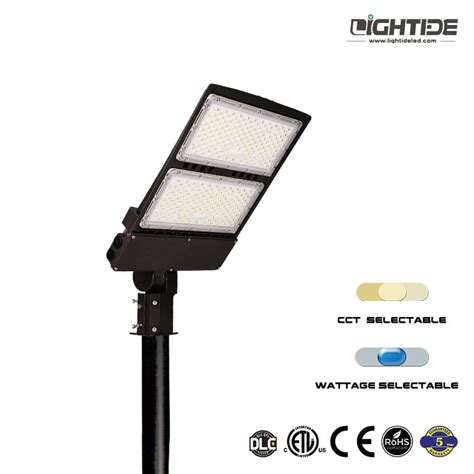 Parking Lot Lights LED Flood CCT & Watt Selectable | STPL • Lightide