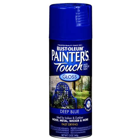 Rust-Oleum 12 Oz. Deep Blue Gloss Spray Paint at Lowes.com