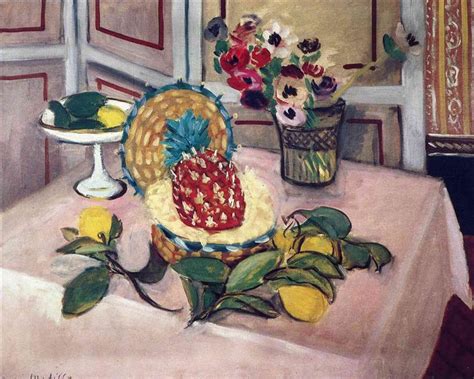 Still LIfe, Pineapples, Lemons, 1925 - Henri Matisse - WikiArt.org