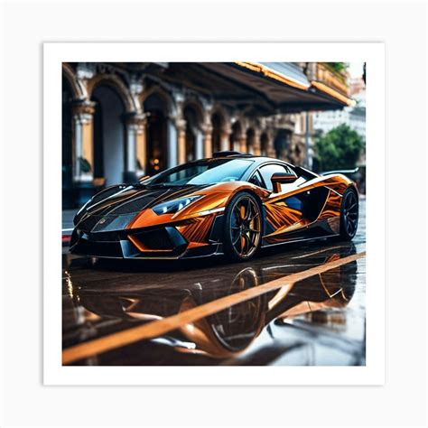 Lamborghini 197 Art Print by Noctarius - Fy