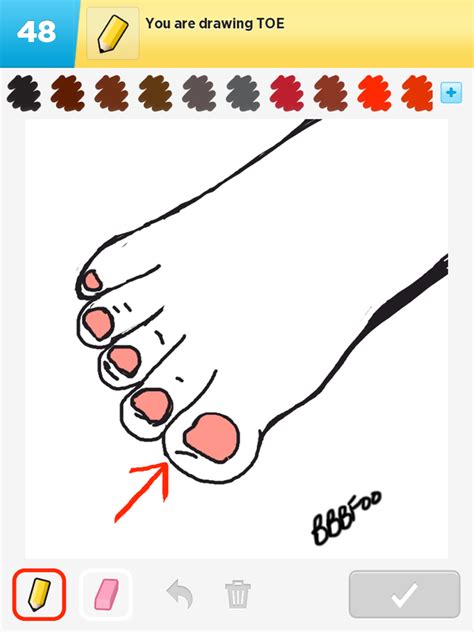 Toe Drawing at GetDrawings | Free download