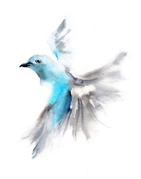 Blue Bird Flying Drawing at PaintingValley.com | Explore collection of Blue Bird Flying Drawing