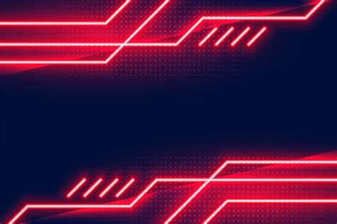 Free Vector | Geometric glowing red neon lights background design