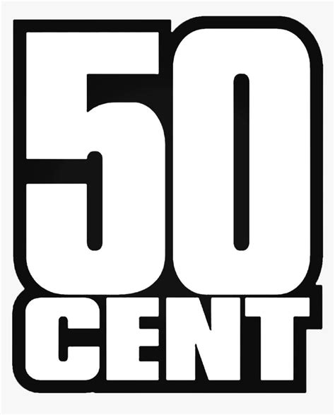 #50cent #50 #cent #rapper #rap #logo #text #ftestickers, HD Png Download - kindpng