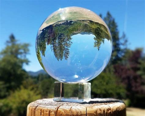 80mm Crystal Ball, Clear Quartz Fortune Telling Ball, 3.15 Inch ...