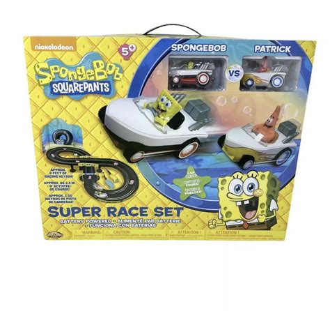 NKOK SPONGEBOB SQUAREPANTS SUPER RACE SET BOAT RACE TRACK AND RACERS | #4596083740