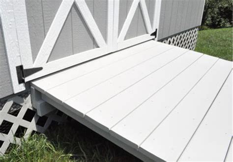 Storage shed entrance ramps | Dioepa