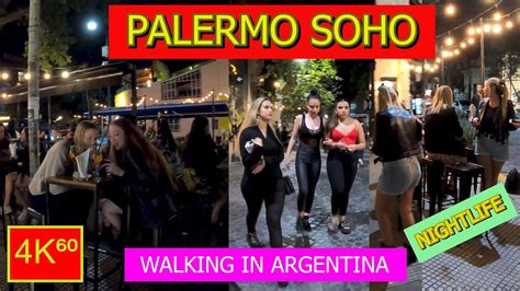 4K⁶⁰ - 👉 PALERMO SOHO NIGHT 🌙 walk - BUENOS AIRES - Nightlife - ARGENTINA - Walking tour ...