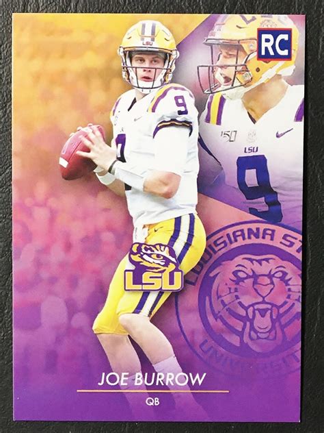 2020 Joe Burrow LSU Custom Rookie Card Mint Condition | Etsy