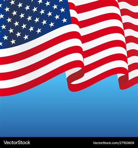 American flag wavy abstract background Royalty Free Vector