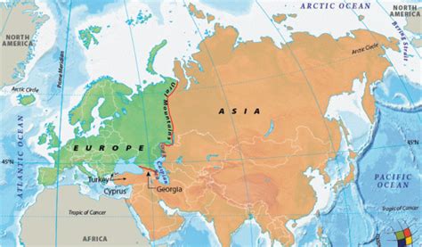 Europe asia Border Map 53 Actual is asia A Continent | secretmuseum