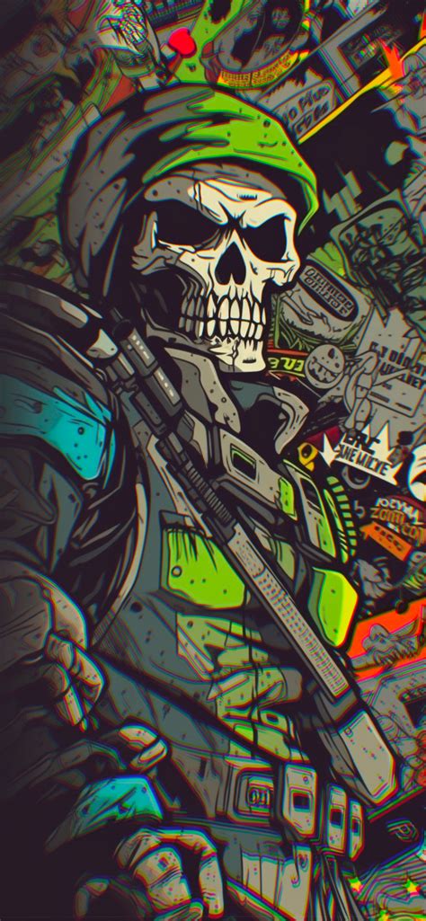 Skull Soldier Art Wallpapers - Cool Skeleton Wallpapers for iPhone