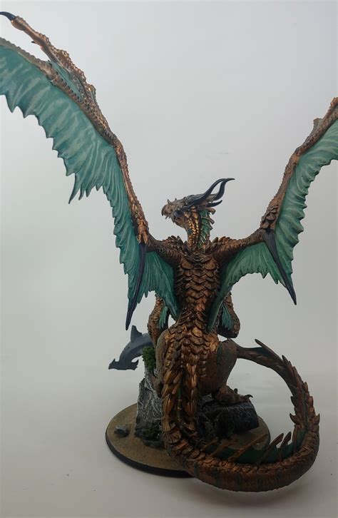 Bronze Dragon Lord of the Print Dnd Miniatures RPG Role - Etsy