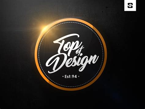 Free Download Modern Badge Logo Design Template. PSD File