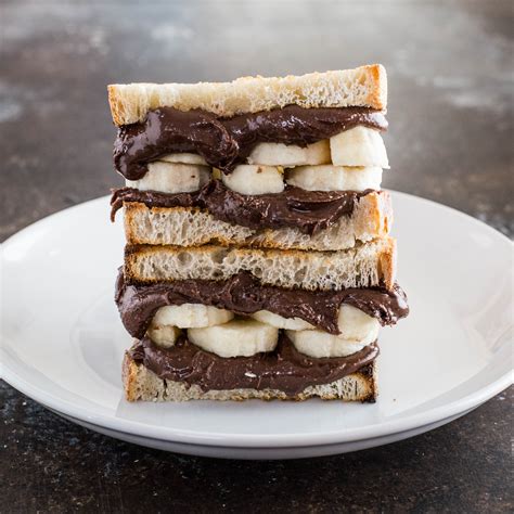 Grilled Chocolate Peanut Butter Banana Sandwich - Create. Nourish. Love.