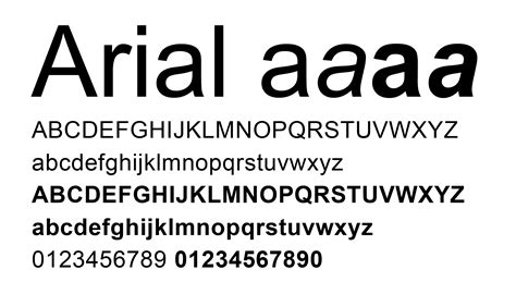 Arial Font