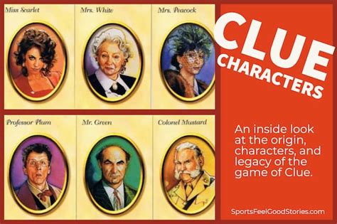 Clue Characters, Rooms and Rules of this Popular Board Game | Clue game characters, Circus ...