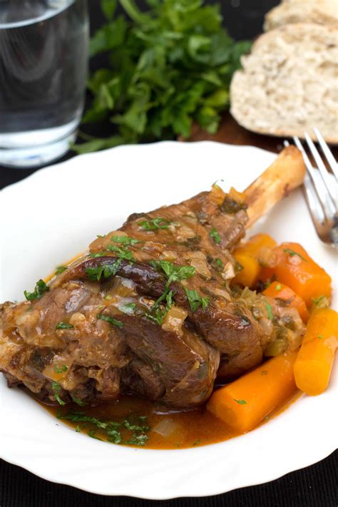 Slow Cooked Lamb Shanks -This recipe is comfort food at it's finest!