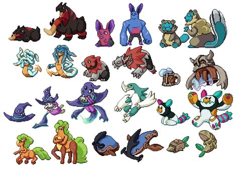 Fakemon Sprites Starters