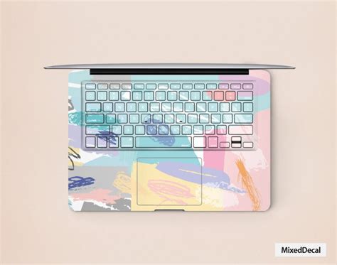 MacBook Pro 13 Keyboard Stickers MacBook Air Skin Keyboard Cover Sticker Watercolor MacBook ...