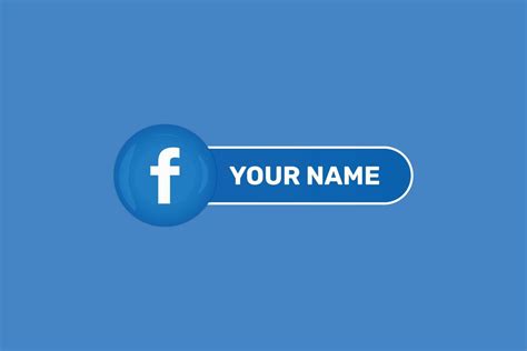 Glossy facebook icon label with user name banners Premium Vector ...