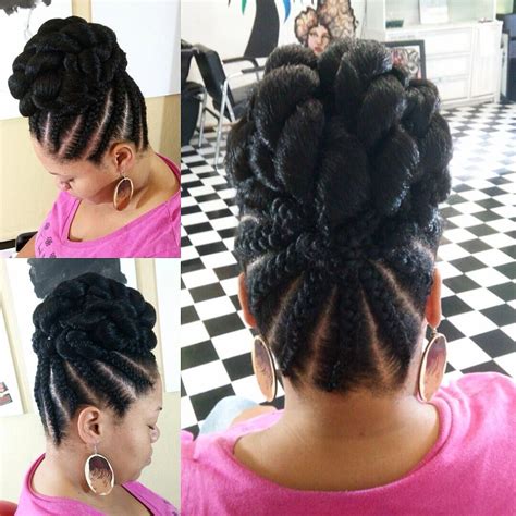 Braided Updos For Natural Black Hair - My Closet Boutique