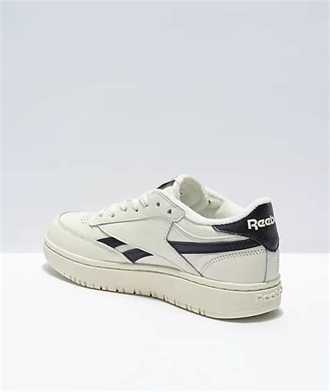 Reebok Club C Double White & Black Shoes