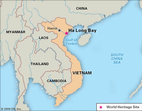 Ha Long Bay Vietnam Map - Gisela Ermengarde