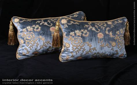 Scalamandre Sculpted Silk Velvet - Lee Jofa Elegant Accent Pillows