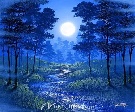 Forest Moon Wallpaper Wall Mural by Magic Murals