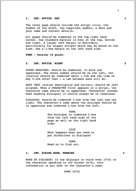 How to format a screenplay | Australian Writers' Centre