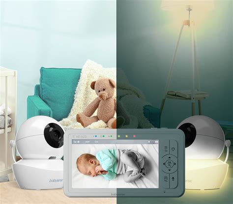 Babysense HDS2: Best Baby Monitor with Camera & Split Screen HD Display