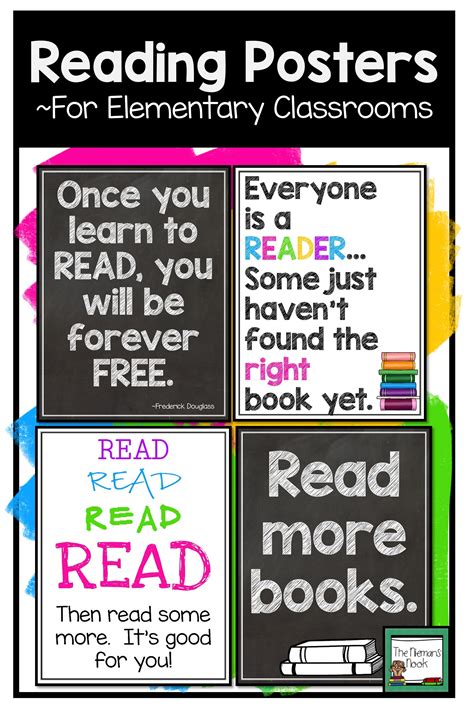 Reading Posters for Elementary Classrooms | Reading posters, Elementary ...