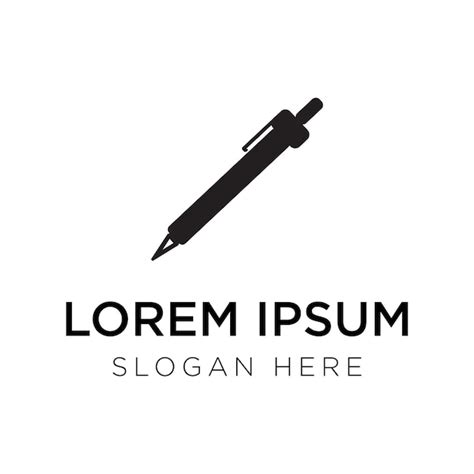 Premium Vector | Pen logo vector illustration on white background