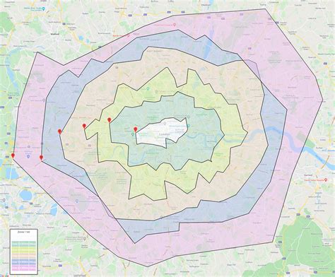 London Transport Zones drawn by using ConcaveHull method on Google Map - Show TfL - TfL Tech Forum