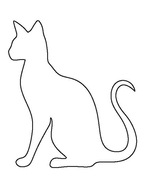 free cat cutouts - Google Search | Cat template, Animal templates, Cat ...